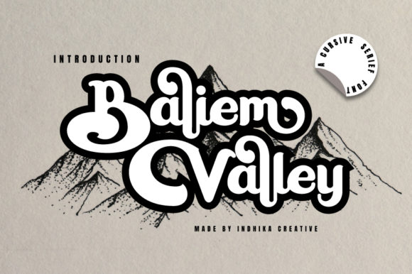 Baliem Valley Font: Retro Style for Creative Projects
