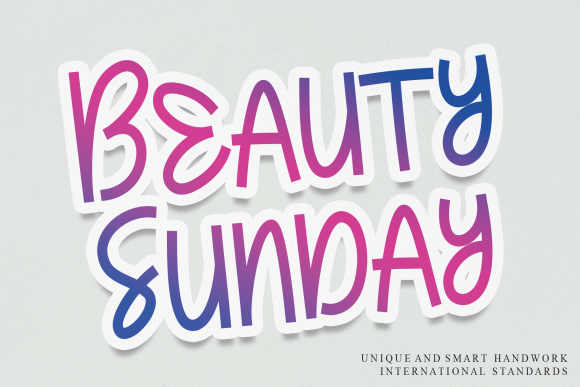 Beauty Sunday: A Friendly Display Font