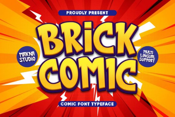 Brick Comic: A Playful Display Font