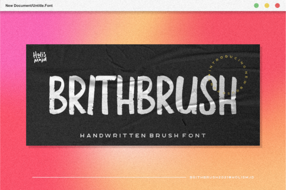 Brith Brush Font for Web Design