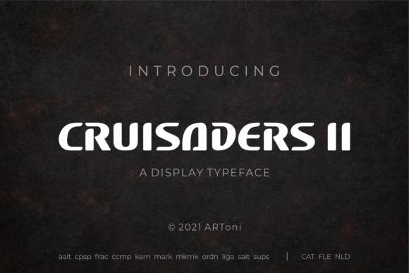 Cruisader II: A Bold Display Font