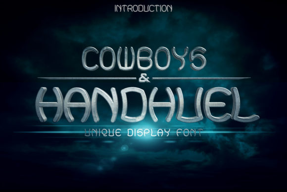Handhuel: A Bouncy Display Font