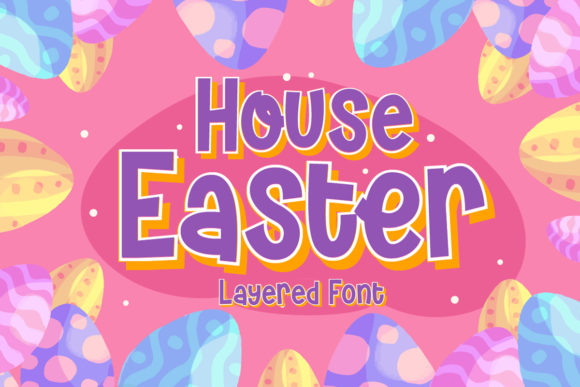 House Easter Font for Creative Design