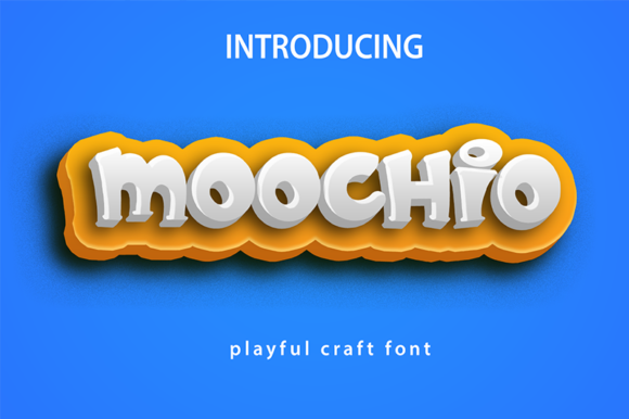 Moochio: A Playful Display Font