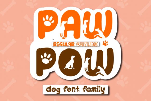 Paw Pow: A Fun Display Font for Creative Projects