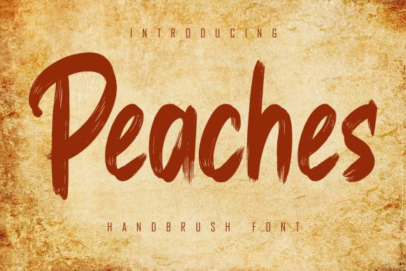 Peaches Font: Bold and Beautiful