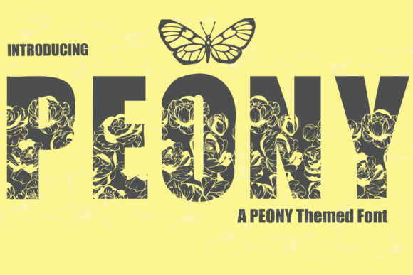 Peony: A Bold Display Font for Creative Campaigns