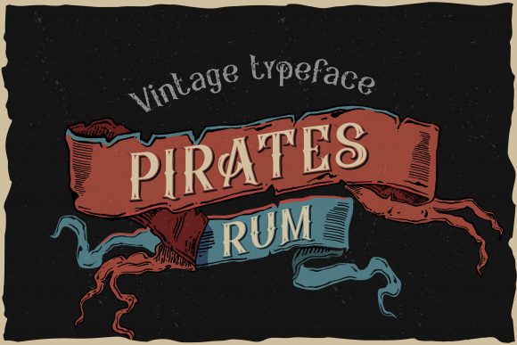 Pirates Rum Font for Creative Makers