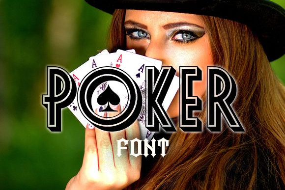 Poker: A Bold Display Font for Creative Projects
