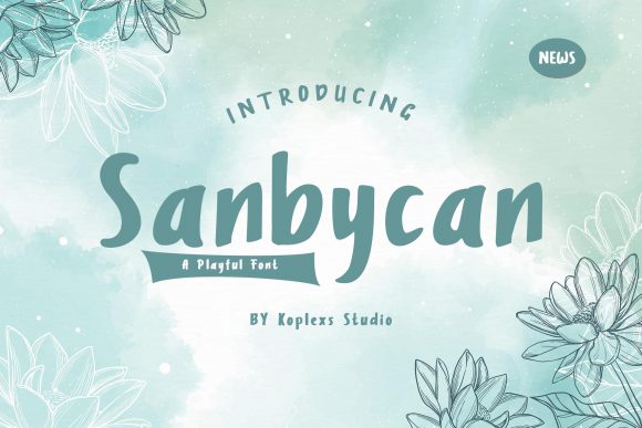 Sanbycan: A Bold Display Font