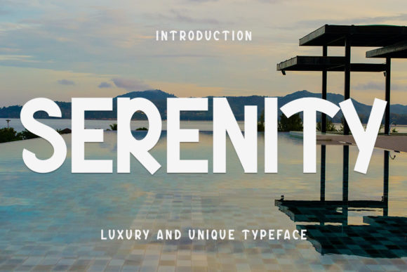 Serenity: A Luxurious Display Font