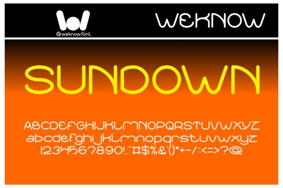Sundown Sunrise: A Font for Elegant Design
