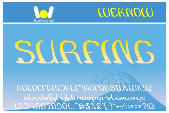 Surfing Font: Bold and Vibrant