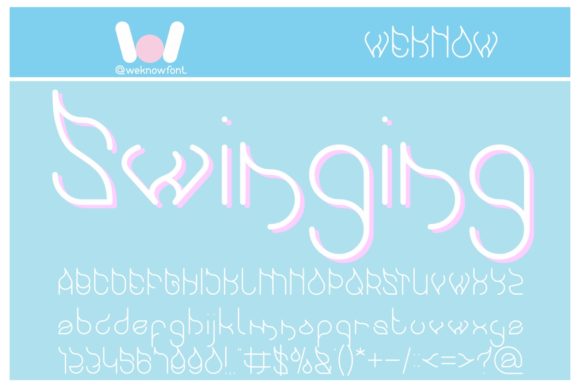 Swinging: A Fun Display Font for Creative Projects