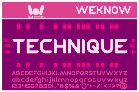 Technique Font Review