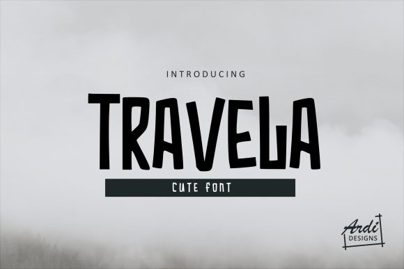 Travela: A Playful Font for Polished Branding