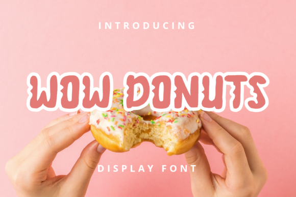 Wow Donuts Font for Creative Design